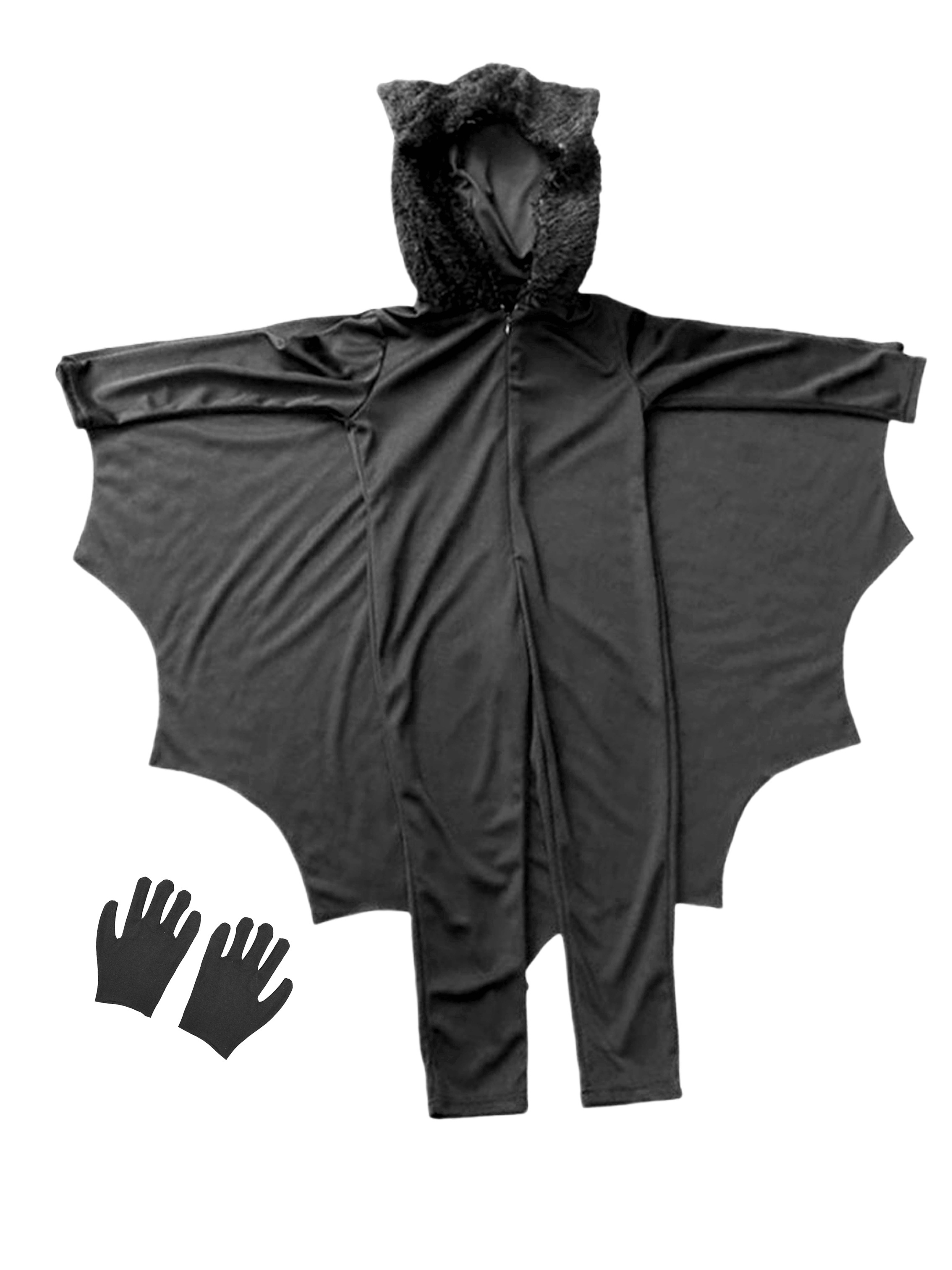 Kids Unisex Vampire Bat Costume Jumpsuit Halloween Cosplay Costume Set2